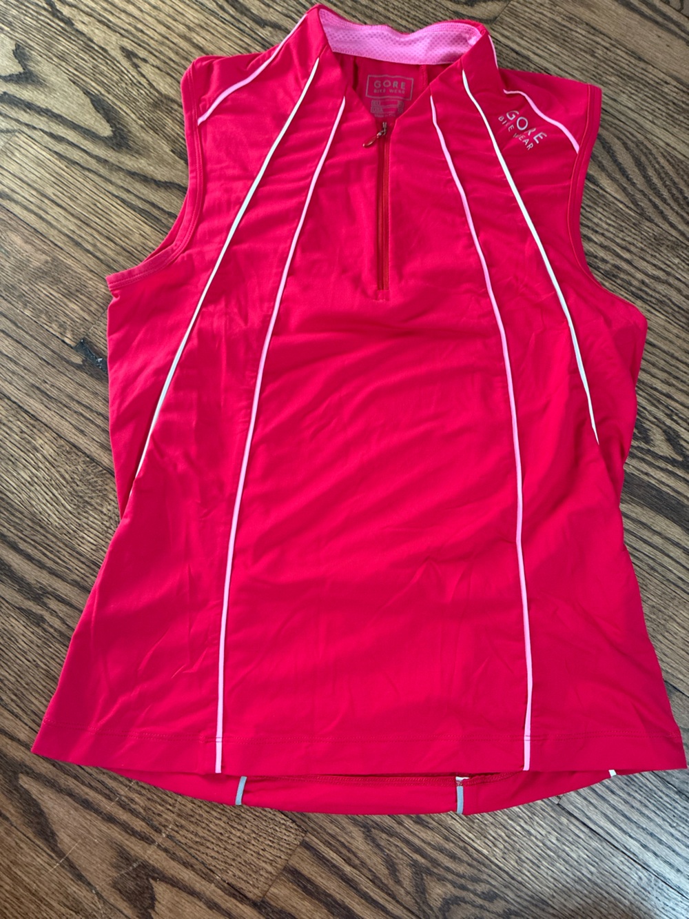 Gore Bike Wear Sleeveless Singlet Pink White size medium
